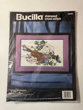 Bucilla Stamped Cross-Stitch Kit - Springtime serenade